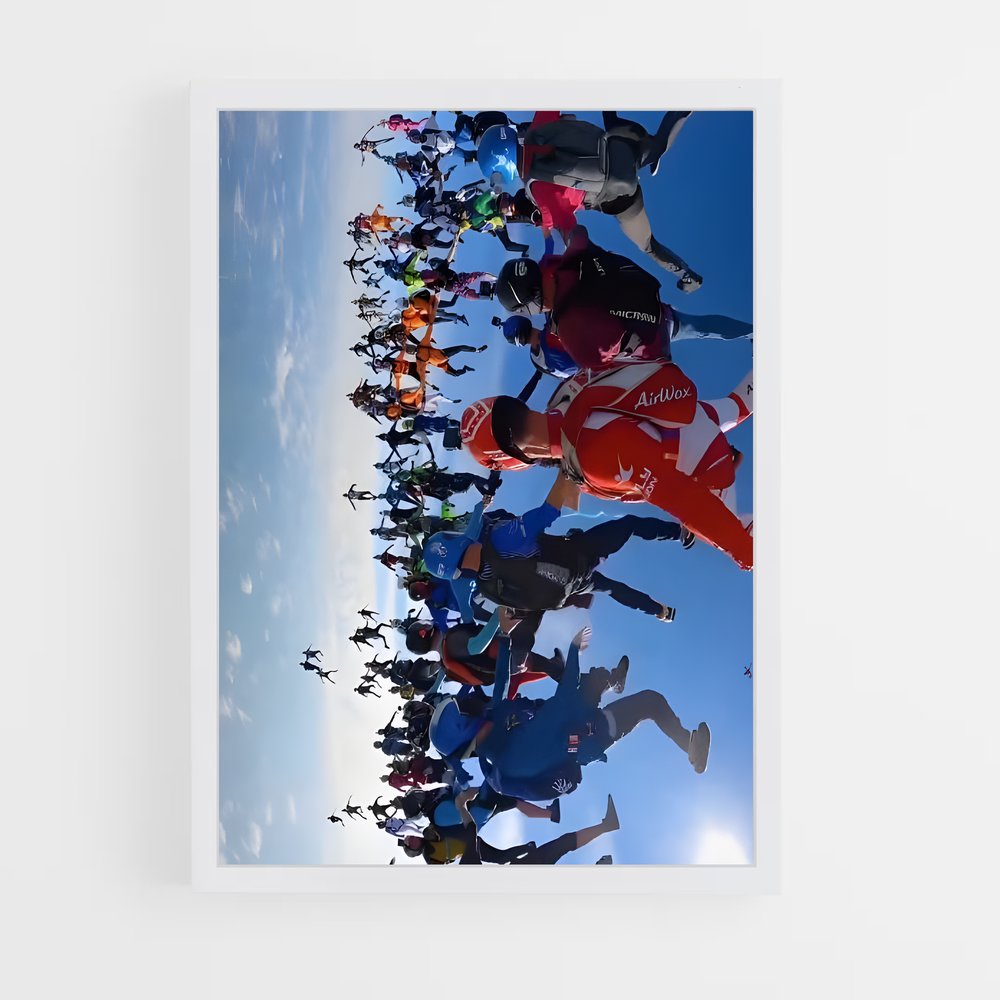 Poster Sky Dive Squad – affiche Parachutisme (vue 3)